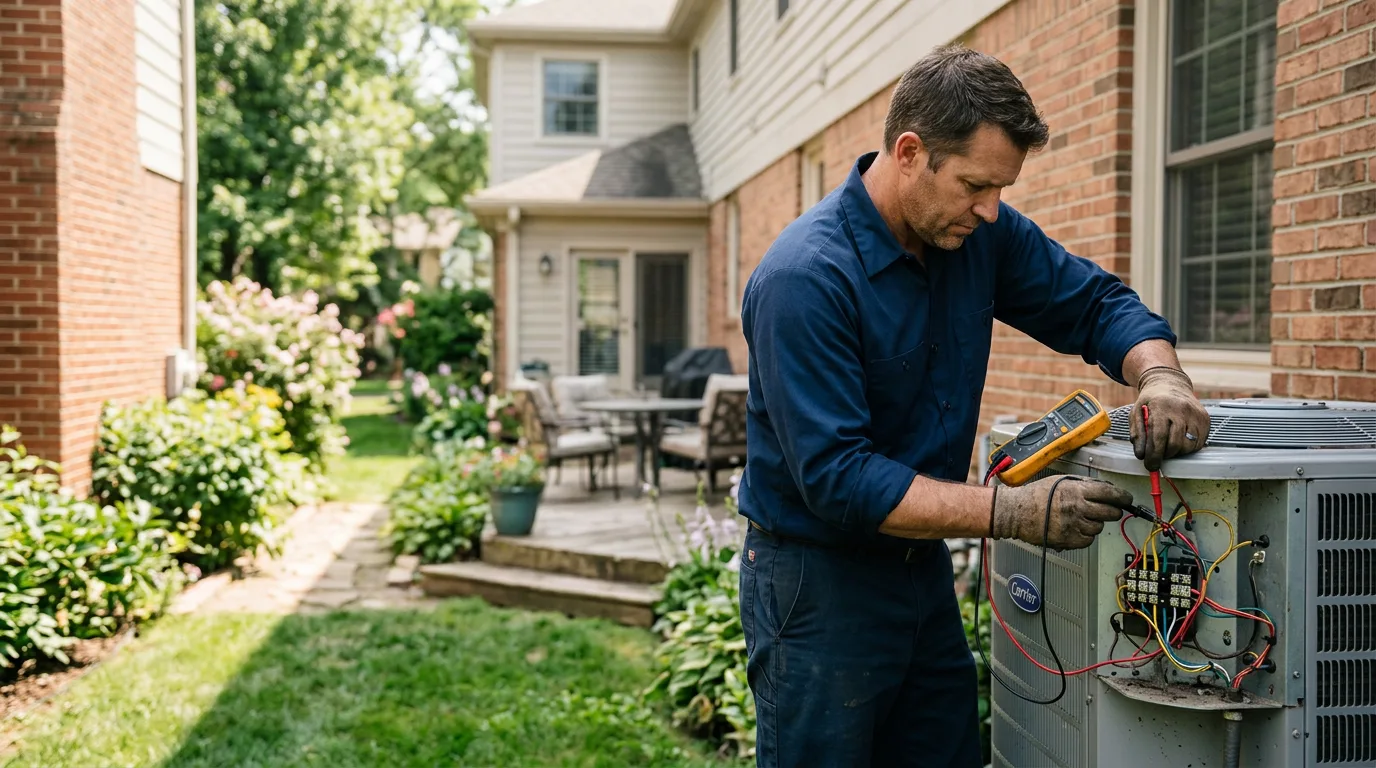 HVAC technician working near Valley Grove, WV